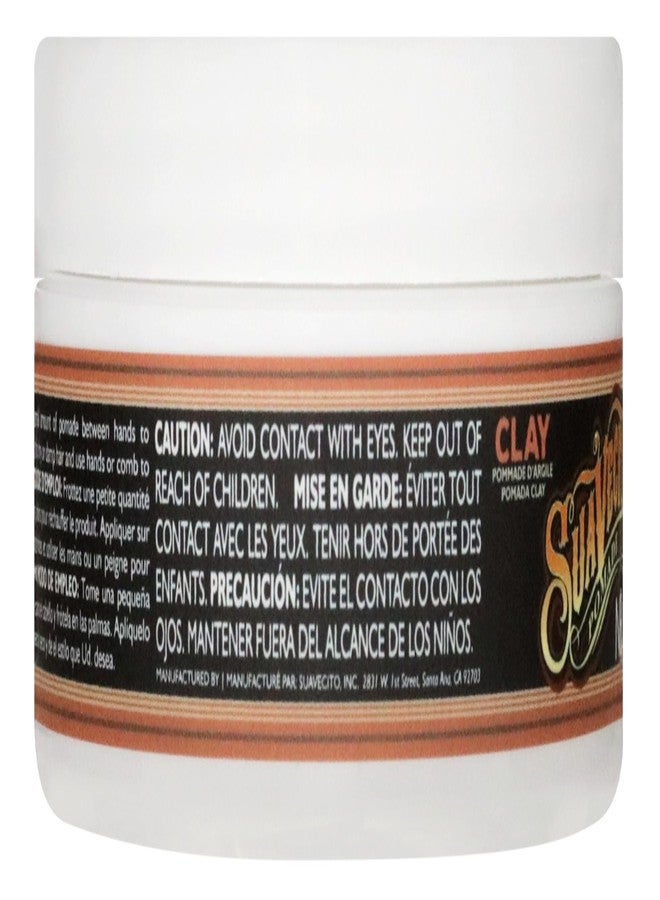 Suavecito Pomade Firme Clay - Strong Hold Hair Clay For Men - Low Shine Matte For Natural Texture Hairstyles (2.3 Ounce) (Pack of 1) - Image 3